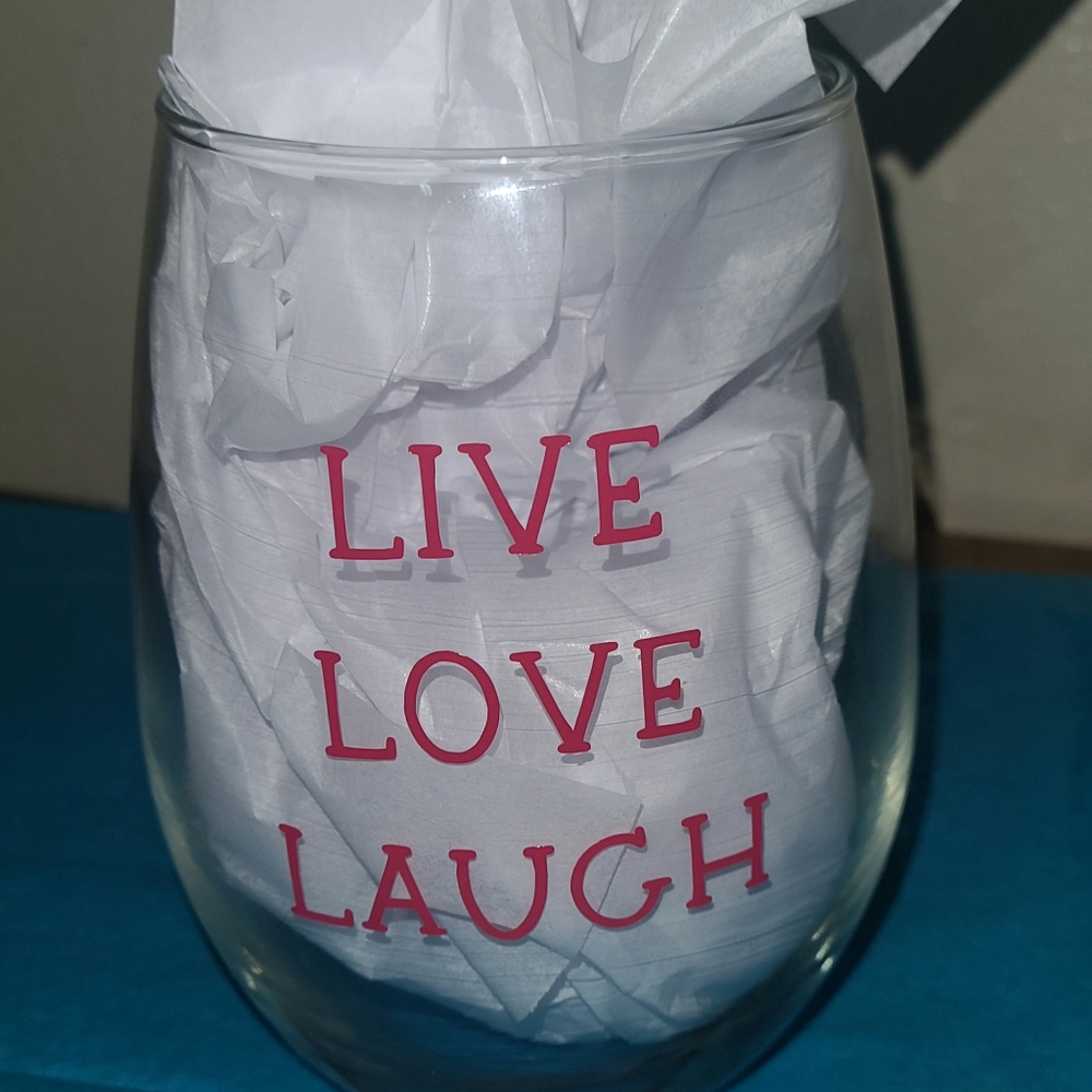 Handmade Stemless Wine Glass